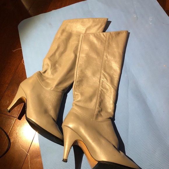 Pre Loved Vintage Leather Slouch Boot - Picture 7 of 9